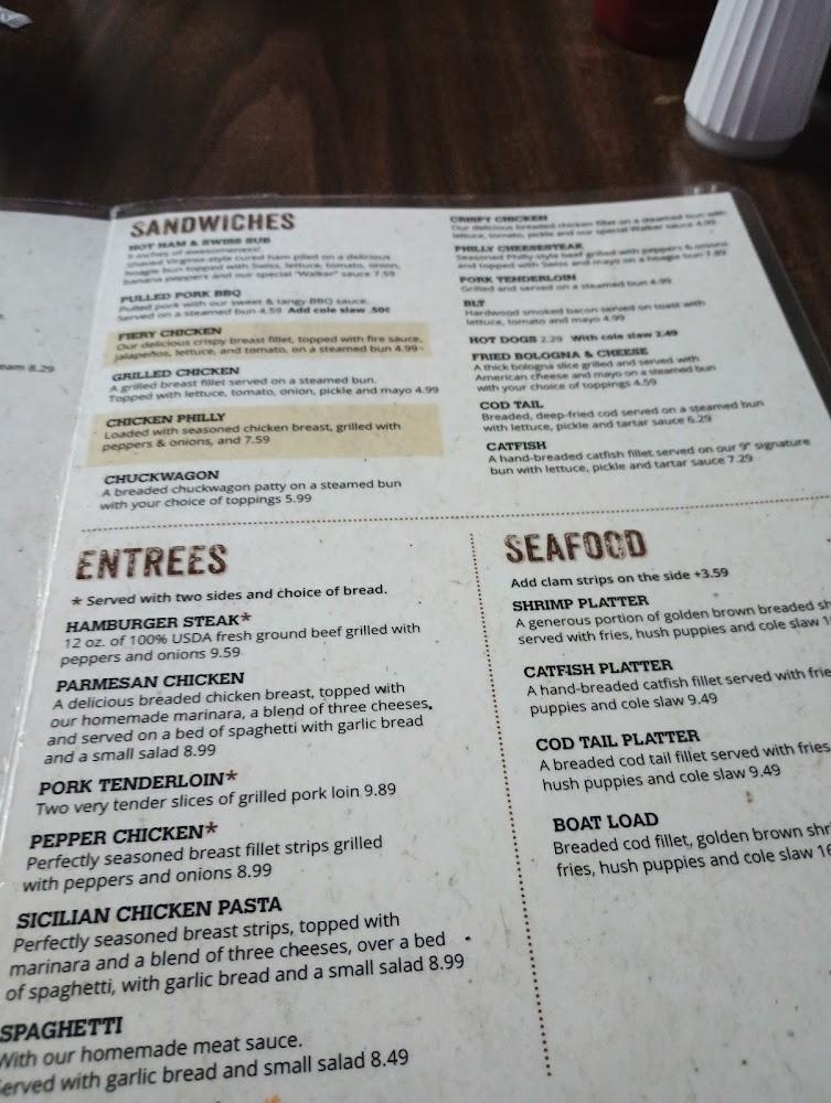 Walker's Restaurant Menu image 4
